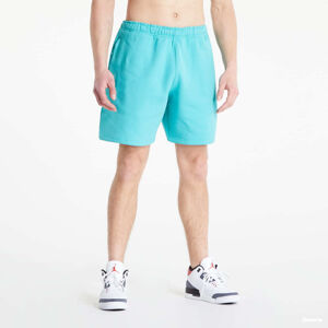 Nike Solo Swoosh Fleece Shorts Washed Teal-White tyrkysové