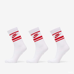 Nike NSW Everyday Essential Crew Socks 3-Pack White/ Red