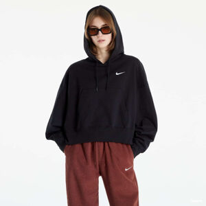 Nike NSW Women's Oversized Jersey Pullover Hoodie Black/ White