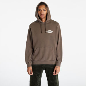 Gramicci Original Freedom Oval Hooded Sweatshirt UNISEX Brown Pigment