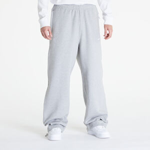 Nike Solo Swoosh Men's Open-Hem Brushed-Back Fleece Pants Dk Grey Heather/ White