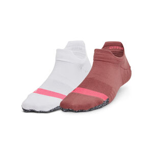 Under Armour Breathe 2 No Show Tab 2Pk Red