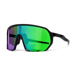 Horsefeathers Archie Bike Sunglasses Black/ Mirror Green