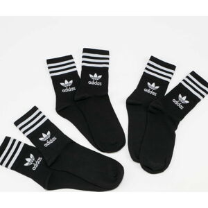 Ponožky adidas Originals Mid Cut Crew Sock 3Pack černé / bílé