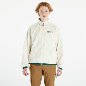 Podzimní bunda adidas Originals Adventure Fleece Reversible Polar Half Zip Jacket Wonder White/ Dark Green