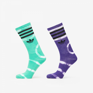 Ponožky adidas Originals Batik Sock 2PP Fialové/Zelené