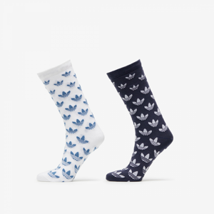 Ponožky adidas Originals Monogram Crew Socks 2-Pack bílé/černé