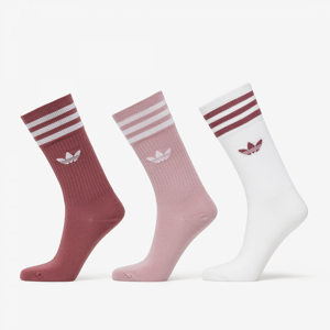 Ponožky adidas Originals Solid Crew Socks bílé/ vínové