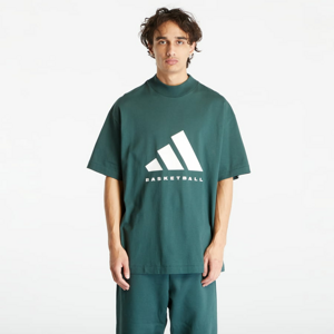 Tričko s krátkým rukávem adidas Performance Basketball Tee Mineral Green