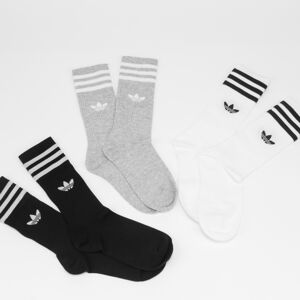Ponožky adidas Originals Solid Crew Sock černé / bílé / šedé