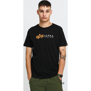 Tričko s krátkým rukávem Alpha Industries Alpha Label Tee černé