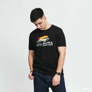 Tričko s krátkým rukávem Alpha Industries Rodger Dodger Tee černé