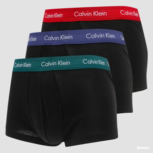 Calvin Klein 3 Pack Low Rise Trunks černé