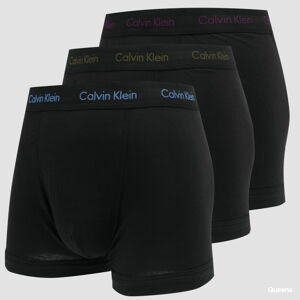 Calvin Klein 3Pack Trunks Cotton Stretch černé