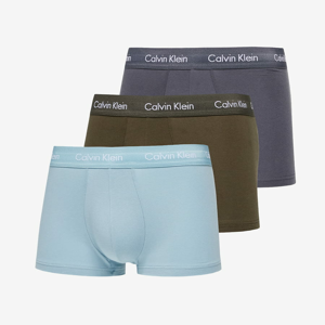 Calvin Klein Cotton Stretch Low Rise Trunk 3-Pack Sleek Grey/ Tourmaline/ Olive