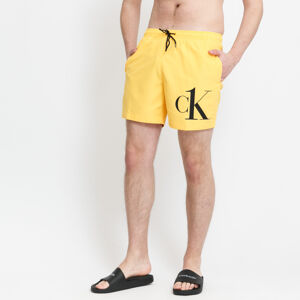 Pánské koupací šortky Calvin Klein CK ONE Medium Drawstring žluté