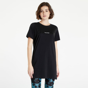 Dámské tričko Calvin Klein Embossed Icon Lounge S/S Nightshirt Black