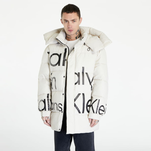 Pánská zimní bunda CALVIN KLEIN JEANS Bold Disrupted Logo Jacket Creamy