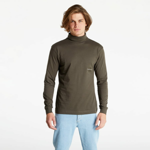 CALVIN KLEIN JEANS Off Placed Ls Roll Neck Tee Black Olive