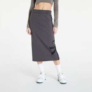 Sukně CALVIN KLEIN JEANS Terry Logo Midi Skirt Industrial Grey
