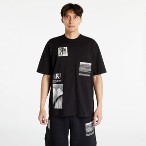 Tričko s krátkým rukávem CALVIN KLEIN JEANS Multi Landscape Grap Short Sleeve T-Shirt Black