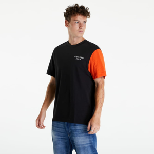 Tričko s krátkým rukávem CALVIN KLEIN JEANS Relaxed Colour Block T-Shirt Black
