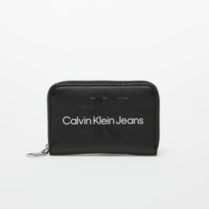 Peněženka CALVIN KLEIN JEANS Sculpted Medium Zip Around Wallet Černá