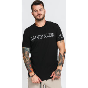 Tričko s krátkým rukávem CALVIN KLEIN JEANS Shadow Logo Tee černé