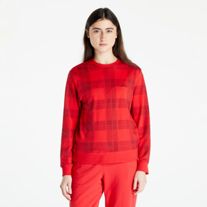Dámské pyžamo Calvin Klein Mc Holiday Lw Rf L/S Sweatshirt Textured Plaid/ Exact