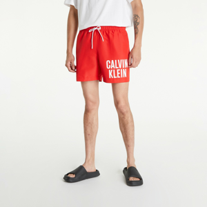 Pánské koupací šortky Calvin Klein Medium Drawstring Swim Shorts Intense Power Red