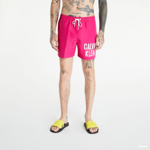 Pánské koupací šortky Calvin Klein Medium Drawstring Swim Shorts Intense Power růžové