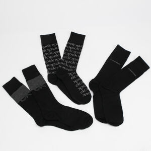 Ponožky Calvin Klein Mens 3Pack Giftbox Socks Black