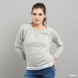 Dámská mikina Calvin Klein Top Sweatshirt Long Sleeve C/O melange šedá