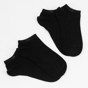 Ponožky Calvin Klein Womens Flat Knit Liner 2Pack Black