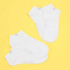 Ponožky Calvin Klein Womens Flat Knit Liner 2Pack White