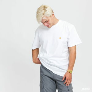 Tričko s krátkým rukávem Carhartt WIP Chase Tee bílé