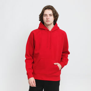 Mikina Carhartt WIP Hooded Chase Sweat Red