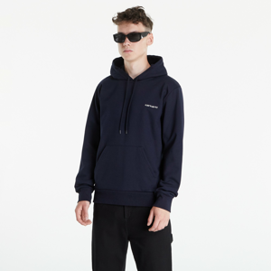 Mikina Carhartt WIP Hooded Script Embroidery Sweat navy