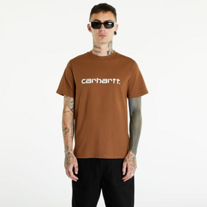 Tričko s krátkým rukávem Carhartt WIP S/S Script T-Shirt Tamarind/ White