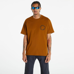 Tričko s krátkým rukávem Carhartt WIP Short-sleeve Work Varsity T-Shirt Deep H Brown/ Black