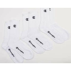 Ponožky Champion 3 Pack Crew Socks bílé