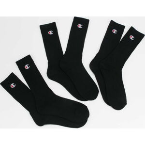 Ponožky Champion 3Pack Crew Socks černé