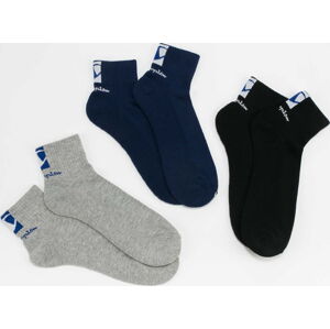 Ponožky Champion 3Pack Double Logo Socks navy / melange šedé / černé