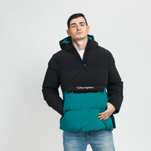 Pánská zimní bunda Champion Hooded Jacket černá / zelená