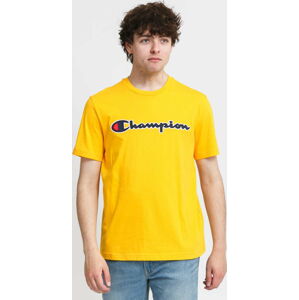 Tričko s krátkým rukávem Champion Logo Crew Neck Tee žluté