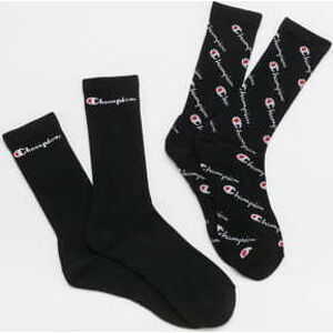 Ponožky Champion Mix Crew Socks 2Pack černé / bílé