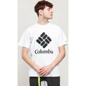 Tričko s krátkým rukávem Columbia Columbia Lodge Logo Tee bílé