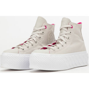 Converse Chuck Taylor All Star Lift 2X Hi pale putty / prime pink / white