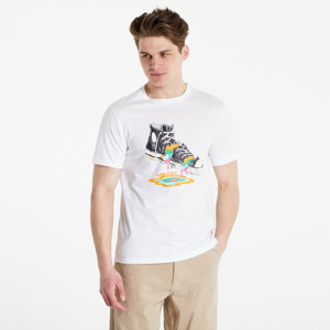 Tričko s krátkým rukávem Converse Paint Drip Graphic Pullover Tee White