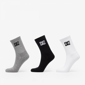Ponožky DC Assorted 3-Pack černé / bílé / šedé